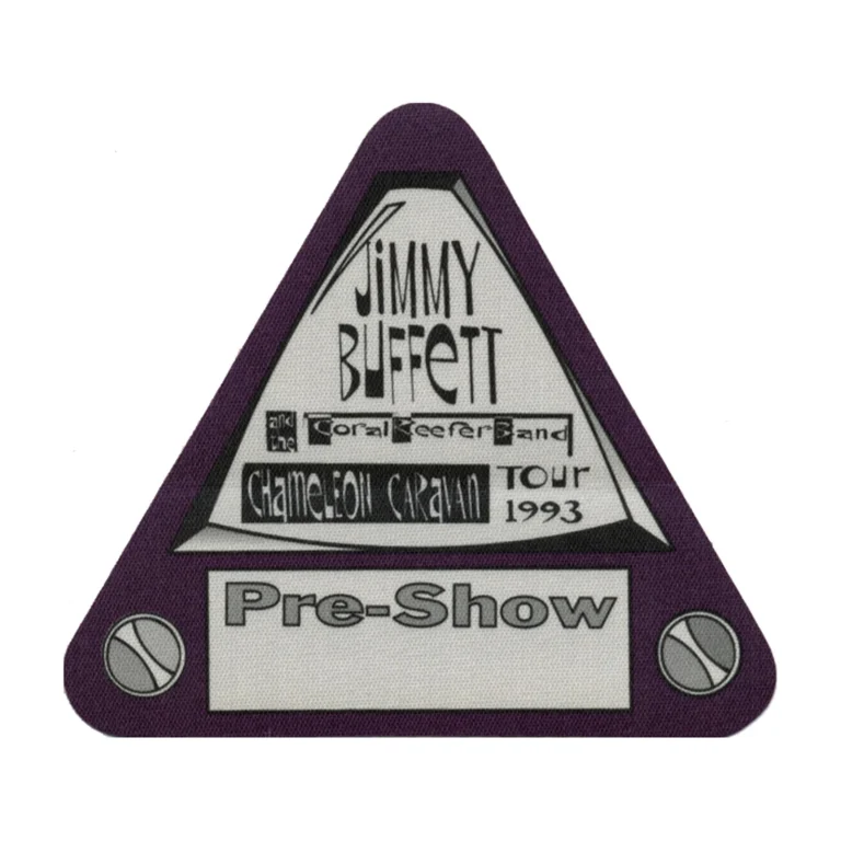 Jimmy Buffett 1993 Chameleon Caravan Concert Tour Preshow Backstage Pass