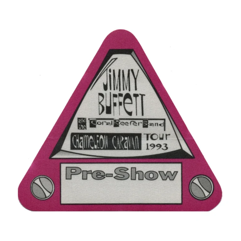 Jimmy Buffett 1993 Chameleon Caravan Concert Tour Preshow Backstage Pass