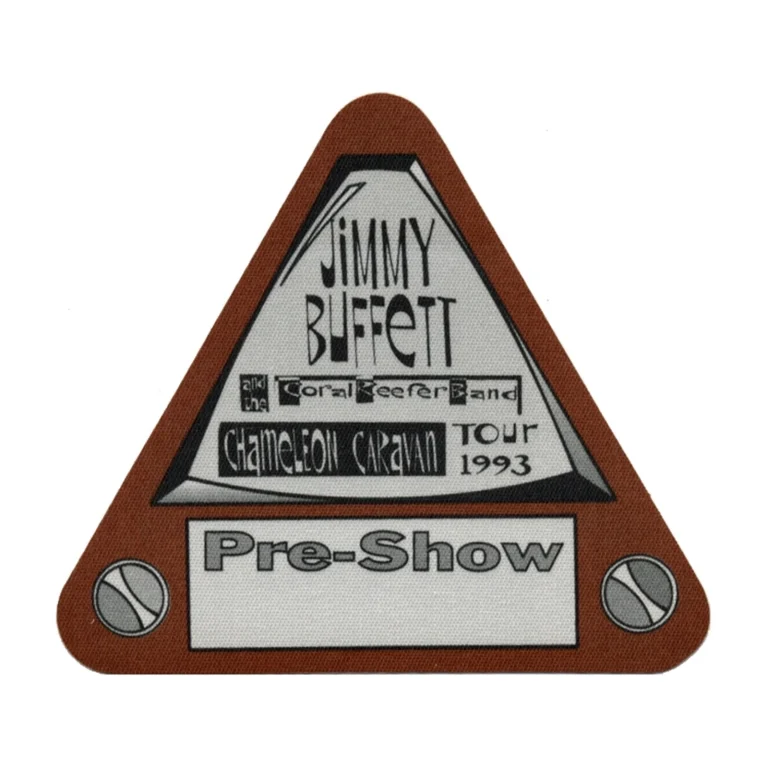 Jimmy Buffett 1993 Chameleon Caravan Concert Tour Preshow Backstage Pass