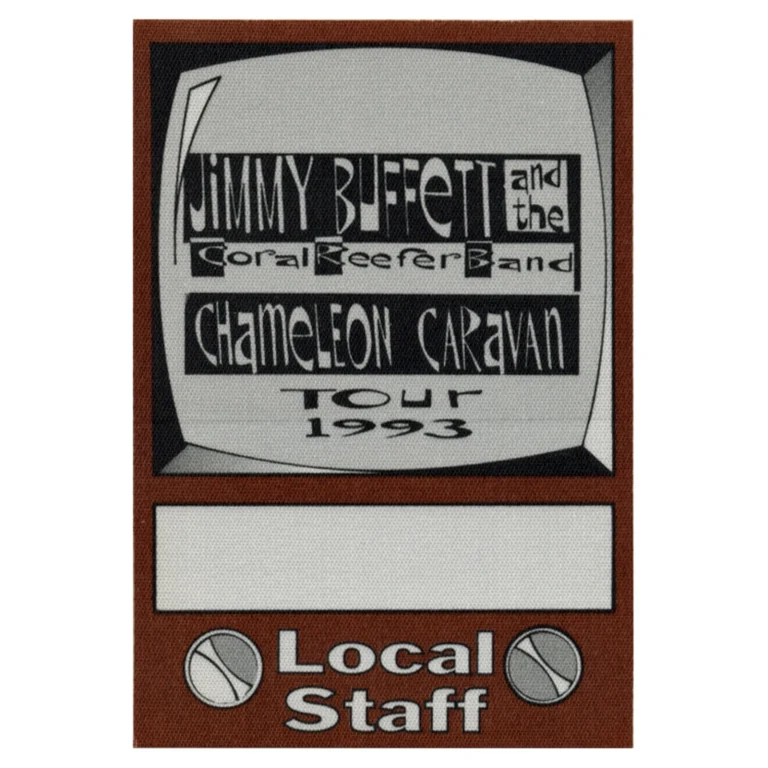 Jimmy Buffett 1993 Chameleon Caravan Concert Tour Local Staff Backstage Pass