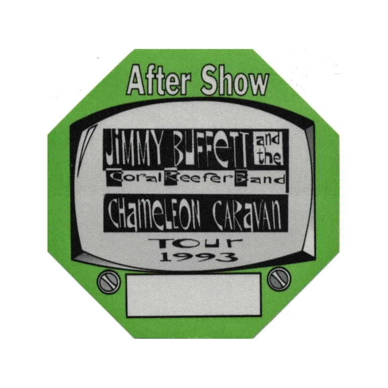 Jimmy Buffett 1993 Chameleon Caravan Concert Tour Aftershow Backstage Pass