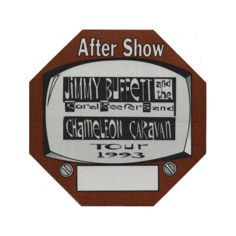 Jimmy Buffett 1993 Chameleon Caravan Concert Tour Aftershow Backstage Pass
