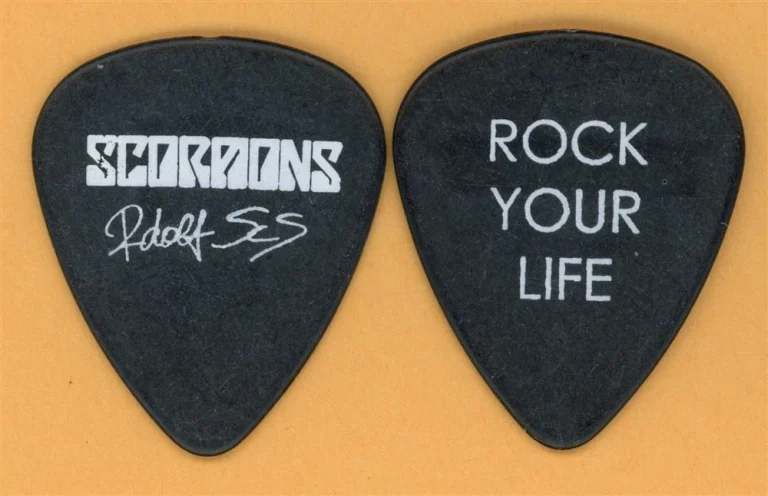 Scorpions Rudolf Schenker Vintage Guitar Pick - 2009 Humanity Tour