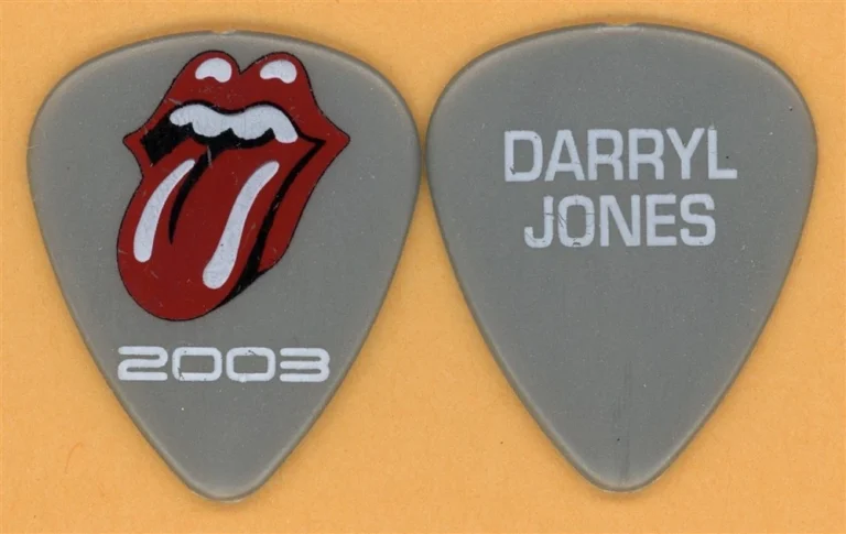 Rolling Stones Darryl Jones Vintage Guitar Pick - 2003 Licks Tour