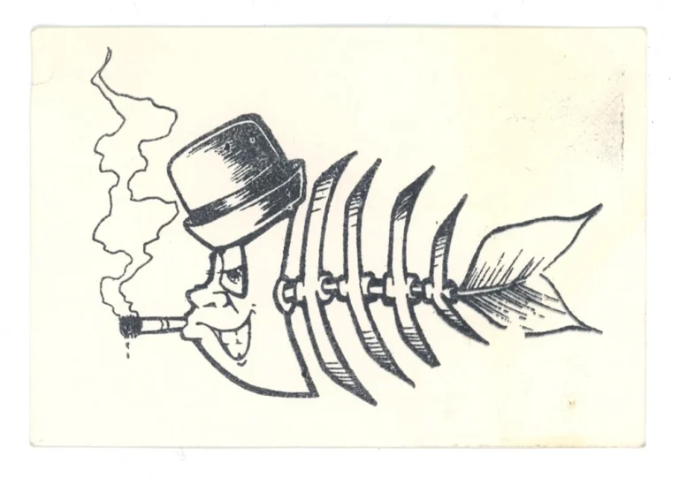 Fishbone Promotional Index Cardstock Card Rock Band