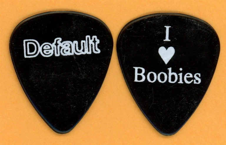 Default Dallas Smith I Love Boobies Vintage Guitar Pick - 2004 US Tour