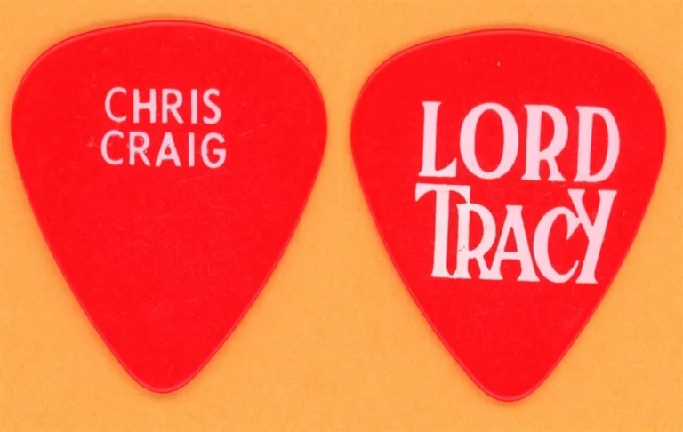 Lord Tracy Chris Craig Vintage Guitar Pick - 1989 Tour