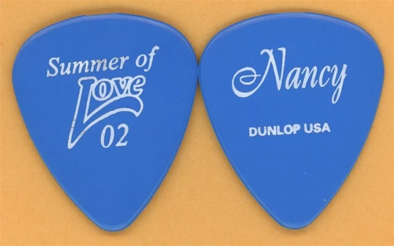 Heart Nancy Wilson Signature Blue Guitar Pick - 2002 Summer of Love Tour
