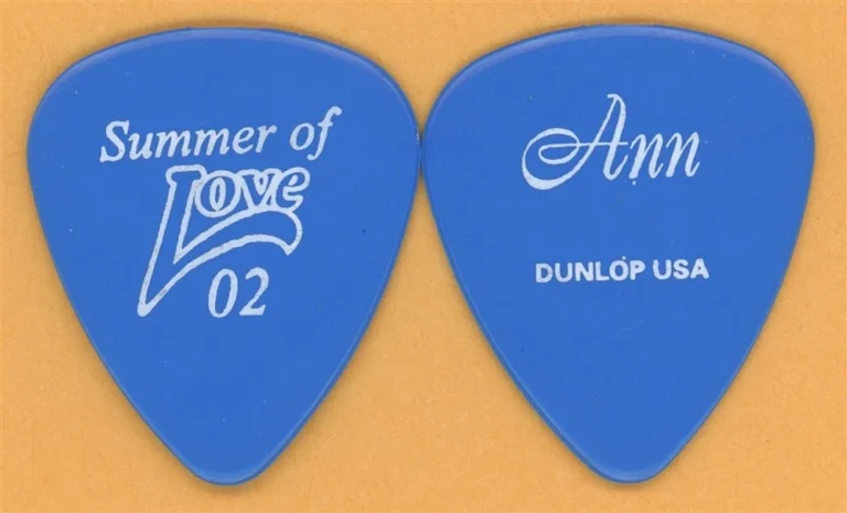 Heart Ann Wilson Signature Blue Guitar Pick - 2002 Summer of Love Tour