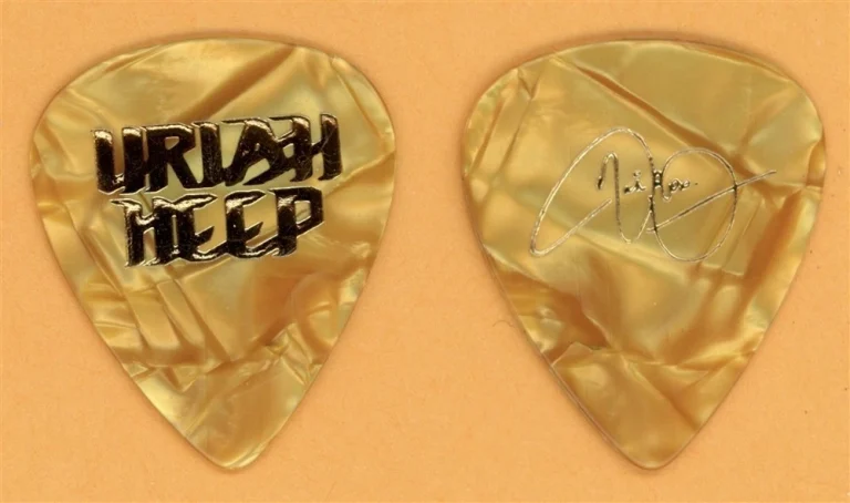 Uriah Heep Mick Box Vintage Guitar Pick - 1991 Different World Tour