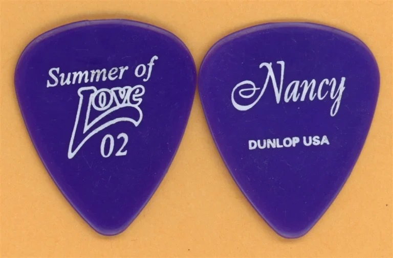 Heart Nancy Wilson Signature Dark Purple Guitar Pick - 2002 Summer of Love Tour