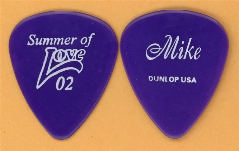 Heart Mike Inez Signature Dark Purple Guitar Pick - 2002 Summer of Love Tour