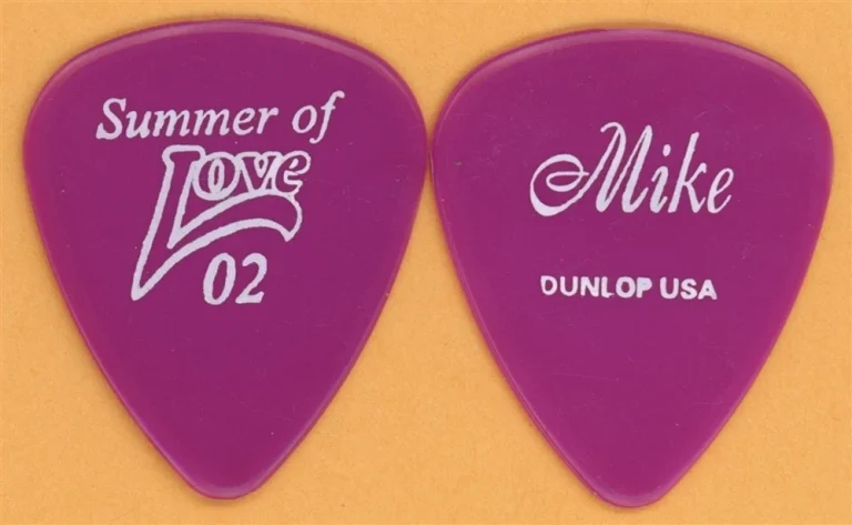 Heart Mike Inez Signature Magenta Guitar Pick - 2002 Summer of Love Tour