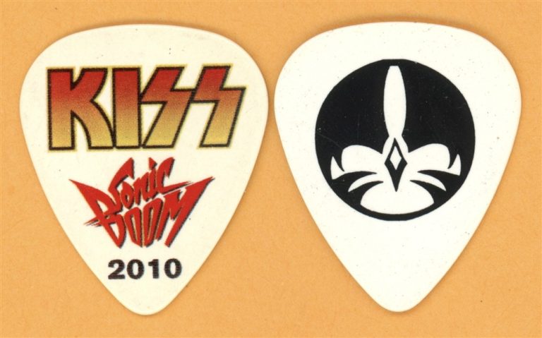 KISS Eric Singer Meet-n-Greet Vintage Guitar Pick - 2010 Sonic Boom Tour