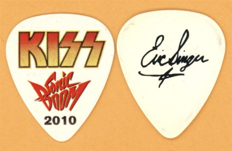 KISS Eric Singer Vintage Guitar Pick - 2010 Sonic Boom Tour
