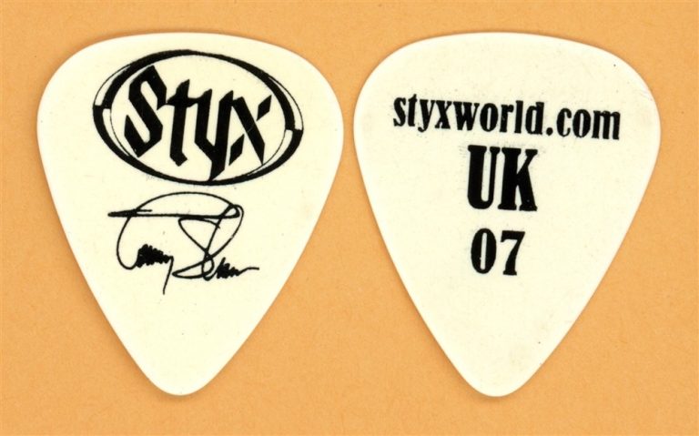 Styx Tommy Shaw Vintage Guitar Pick - 2007 UK Tour