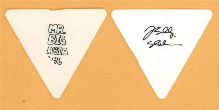 Mr. Big Billy Sheehan Vintage Guitar Pick - 1996 Hey Man Asia Tour
