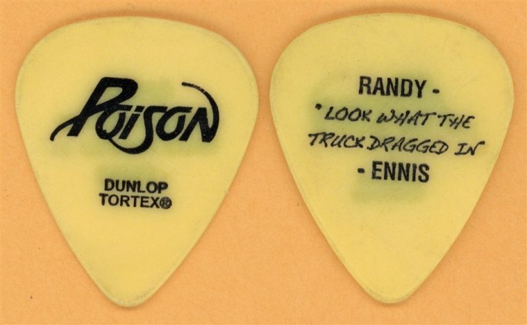 Poison Randy Ennis Vintage Guitar Pick - 2006 20th Anniversary Tour