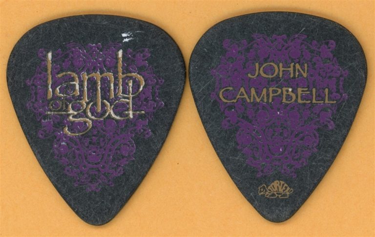 Lamb of God John Campbell Vintage Guitar Pick - 2007 Sacrament Tour