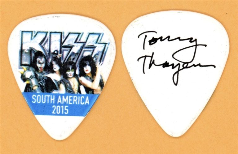 KISS Tommy Thayer Vintage Guitar Pick - 2015 40th Anniversary South America Tour
