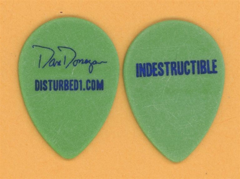 Disturbed Dan Donegan Vintage Guitar Pick - 2008 Indestructible Tour