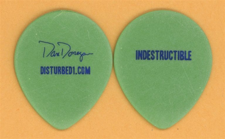 Disturbed Dan Donegan Vintage Guitar Pick - 2008 Indestructible Tour