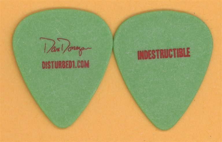 Disturbed Dan Donegan Vintage Guitar Pick - 2008 Indestructible Tour