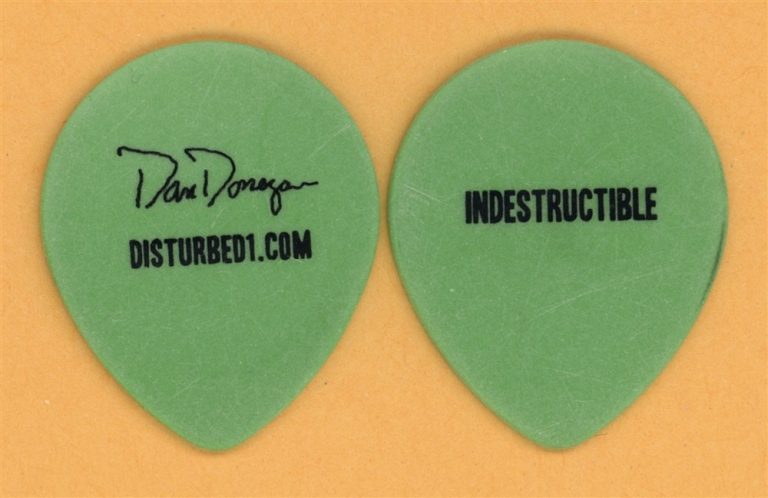 Disturbed Dan Donegan Vintage Guitar Pick - 2008 Indestructible Tour