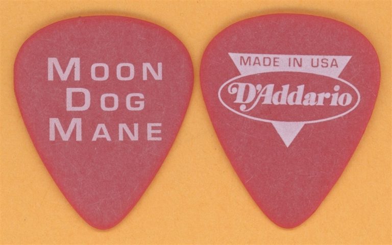 Moon Dog Mane Frank Hannon Tesla Vintage Guitar Pick - 1998 Turn It Up Tour