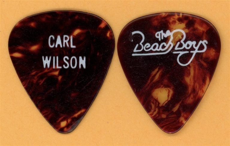 The Beach Boys Carl Wilson (Alternate Print 2-Line) Guitar Pick - 1980's Tours