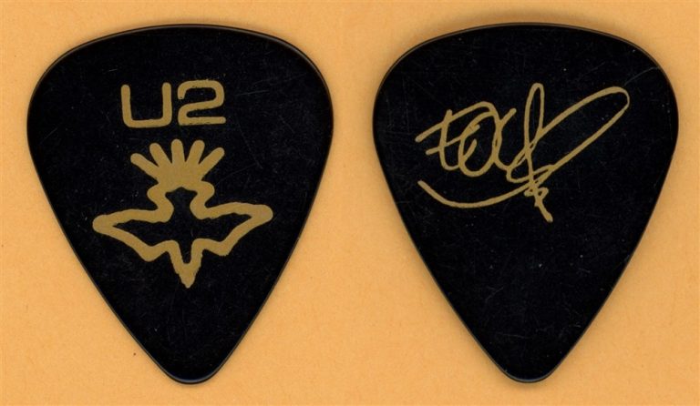 U2 The Edge Vintage Guitar Pick - 2001 Elevation Tour