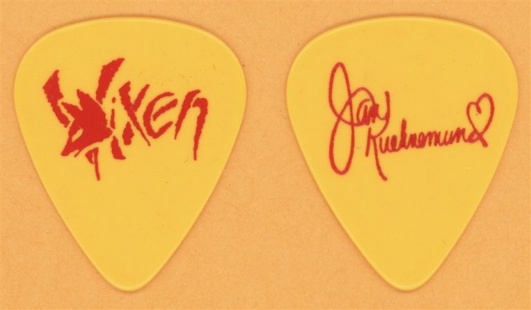 Vixen Jan Kuehnemund Vintage Guitar Pick - 1989 Rev It Up Tour