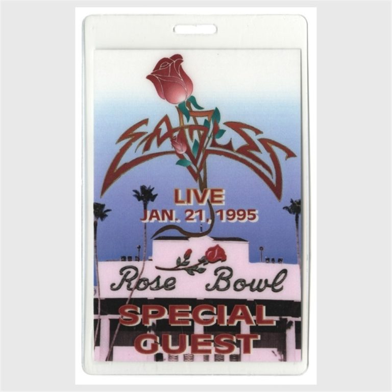 Eagles 1995 Laminated Backstage Pass Hell Freezes Over Tour Rose Bowl