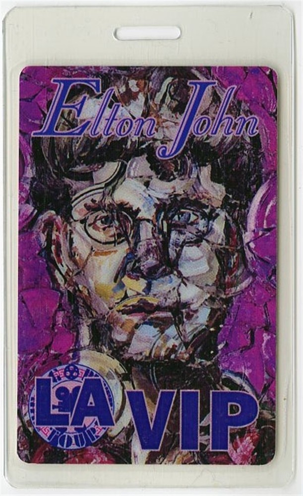 Elton John 1998 The Big Picture Concert Tour VIP Laminated Backstage Pass