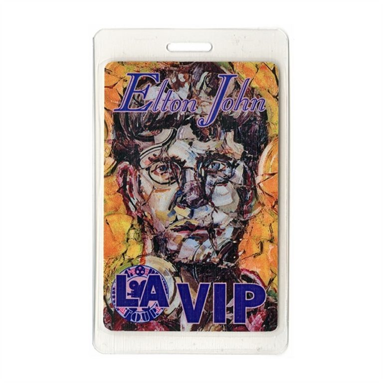 Elton John 1998 Laminate Backstage Pass The Big Picture Tour LA Forum