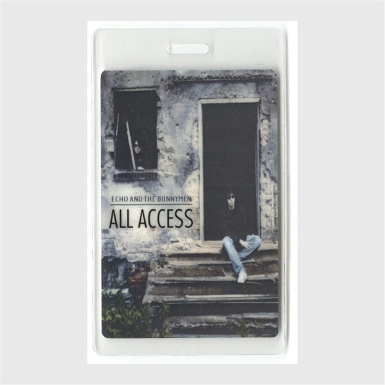 Echo & The Bunnymen 2005 Siberia Tour All Access Laminated Backstage Pass