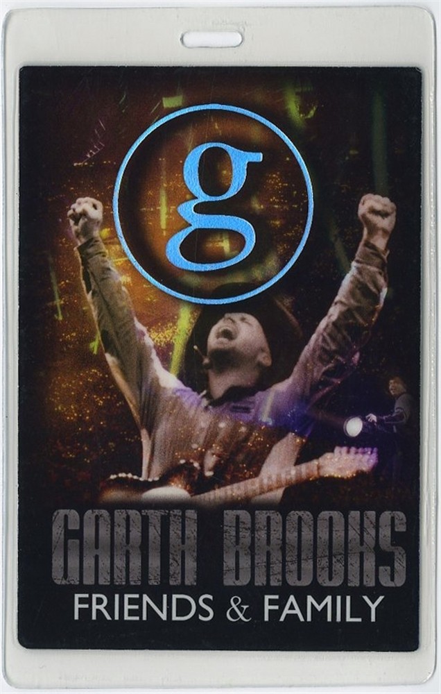 Garth Brooks 2007 Entertainer Concert Tour Foil Laminated Backstage Pass