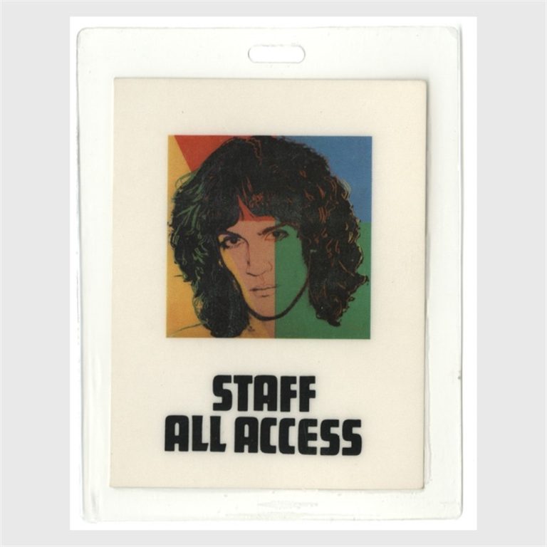 Billy Squier 1982 Emotions in Motion Tour All Access Laminated Backstage Pass