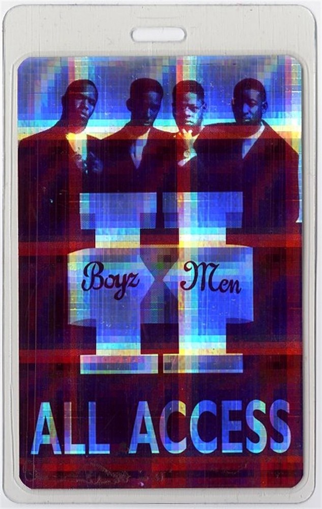 Boyz II Men 1995 II Concert Tour Foil holographic Laminated Backstage Pass
