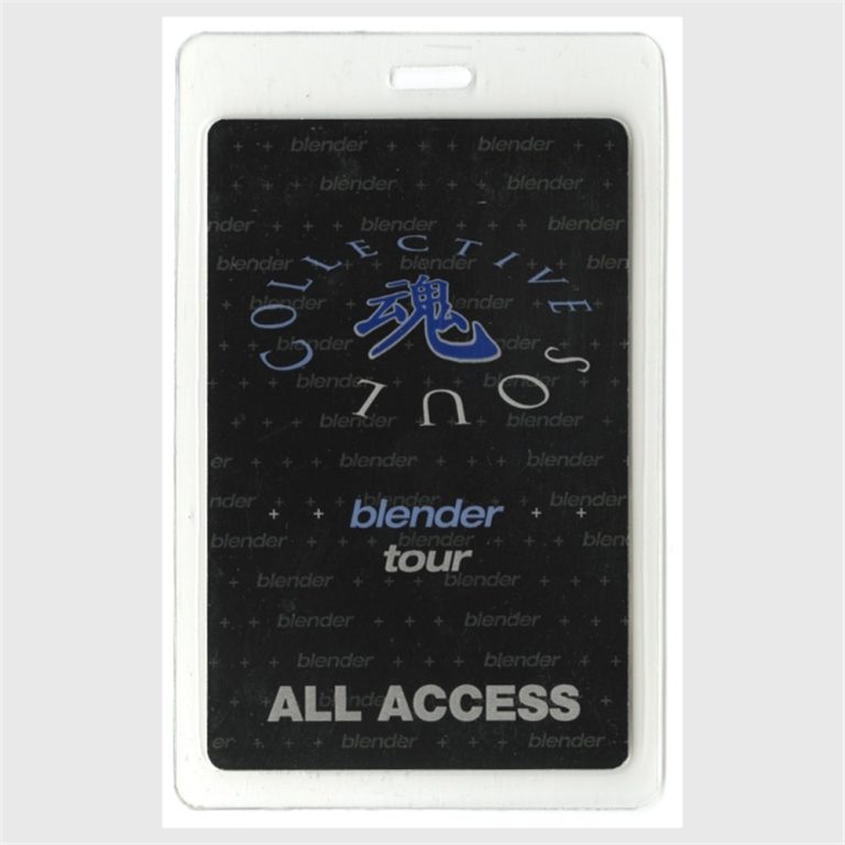 Collective Soul 2000 Blender Concert Tour All Access Laminated Backstage Pass