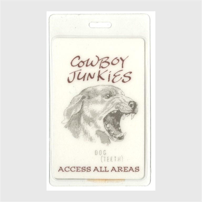 Cowboy Junkies 1992 Black Eyed Man Tour All Access Laminated Backstage Pass