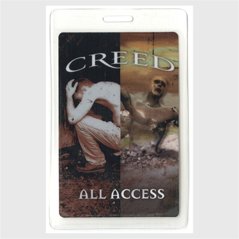 Creed 1999 Concert Laminated Backstage Pass Human Clay Tour tremonti