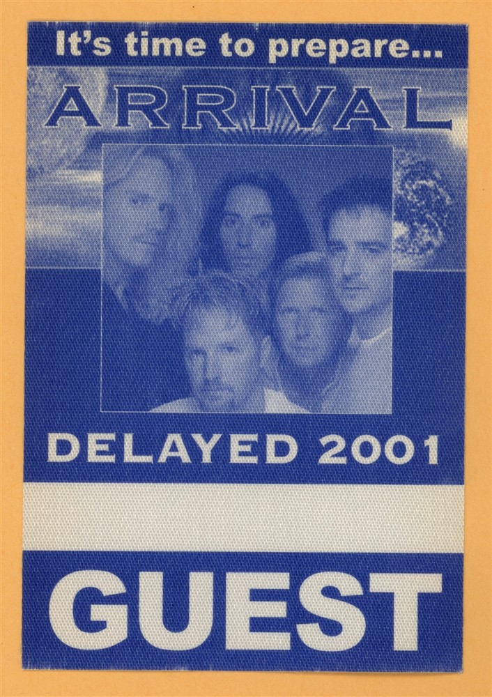 ASIA 2001 Arrival Concert Tour GUEST Backstage Pass