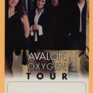 Avalon 2001 Oxygen Concert Tour Backstage Pass