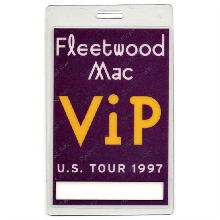 Fleetwood Mac 1997 The Dance Concert Tour Laminated Backstage Pass Stevie Nicks