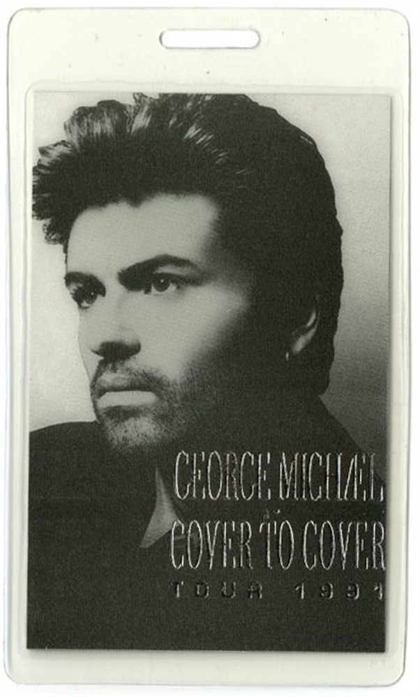 George Michael 1991 Cover to Cover Concert Tour Laminated Backstage Pass
