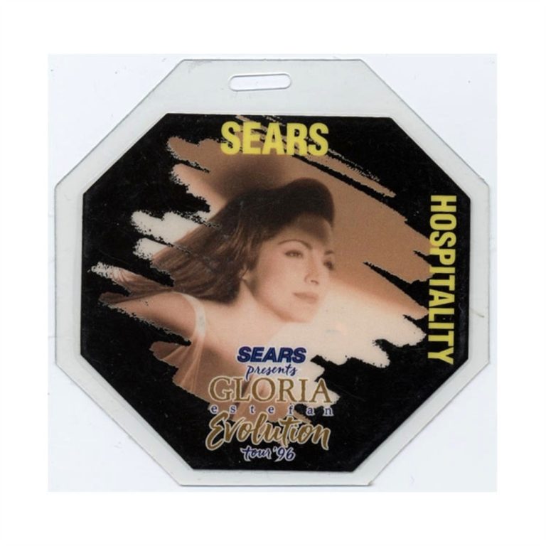 Gloria Estefan 1996 Concert Laminated Backstage Pass Evolution Tour