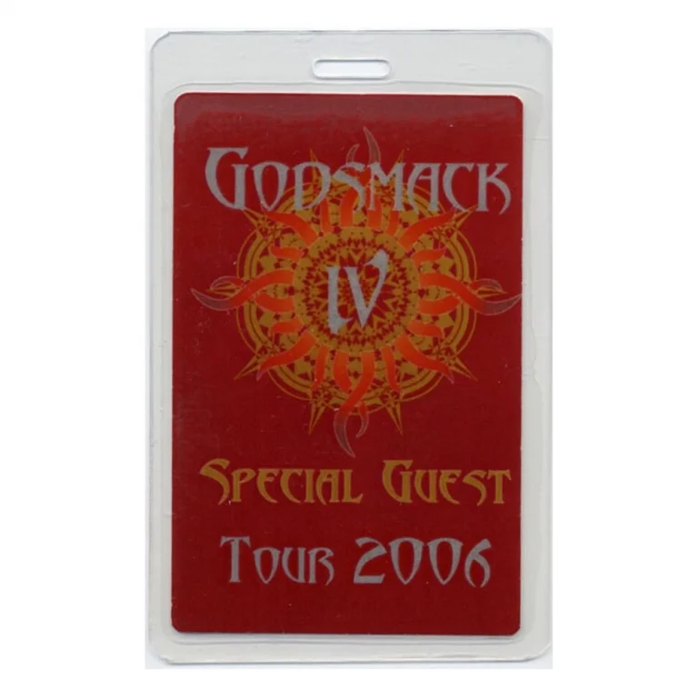 Godsmack 2006 IV Concert Tour Guest Laminated Backstage Pass