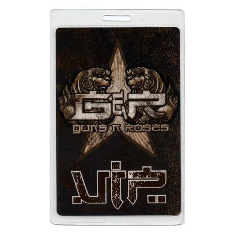 Guns N Roses 2006 Chinese Democracy Tour VIP Laminated Backstage Pass