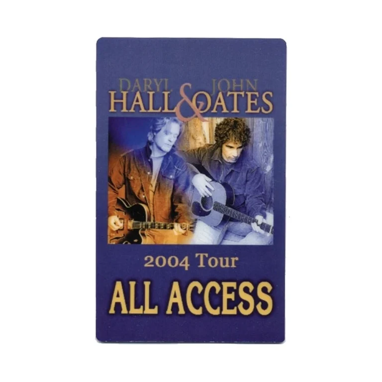 Hall & Oates 2004 Laminated Backstage Pass Our Kind of Soul Tour Daryl John AA